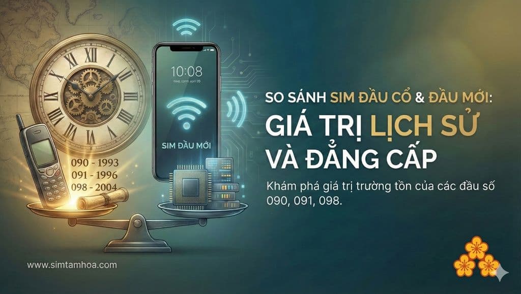 Vì Sao Sim Đầu Số Cổ 090, 091, 098 Giá Trị Gấp 10 Lần Sim Đầu Mới?
